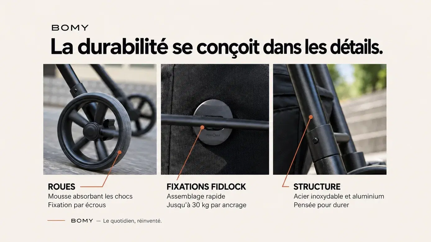 Chariot de courses solide : quels détails font la différence dans le temps ?